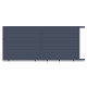 Brama przesuwna z nowoczesnego aluminium 300x173cm GARDE - X-Metal