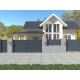 Ogrodzenie aluminiowe w kolorze antracytowym GARDE 190x89 cm - X-Metal