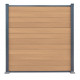 Ogrodzenie kompozytowe Premium 180x190 cm - postarzane drewno - Compolife