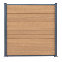 Ogrodzenie kompozytowe Premium 180x190 cm - postarzane drewno - Compolife
