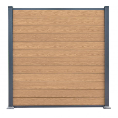 Ogrodzenie kompozytowe Premium 180x190 cm - postarzane drewno - Compolife