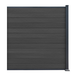 Przedłużenie do ogrodzenia kompozytowego Premium 180x190 cm - antracyt - Compolife