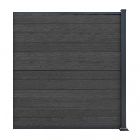 Przedłużenie do ogrodzenia kompozytowego Premium 180x190 cm - antracyt - Compolife