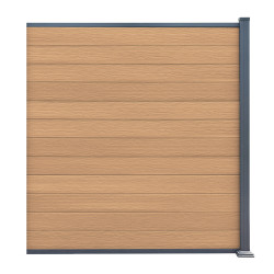 Przedłużenie do ogrodzenia kompozytowego Premium 180x190 cm - postarzane drewno - Compolife