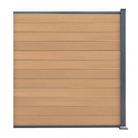 Przedłużenie do ogrodzenia kompozytowego Premium 180x190 cm - postarzane drewno - Compolife
