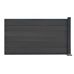 Przedłużenie do ogrodzenia kompozytowego Premium 180x95 cm - antracyt - Compolife