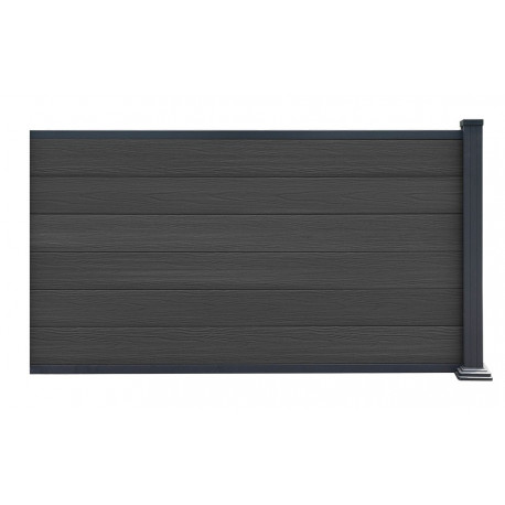 Przedłużenie do ogrodzenia kompozytowego Premium 180x95 cm - antracyt - Compolife