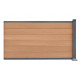 Przedłużenie do ogrodzenia kompozytowego Premium 180x95 cm - postarzane drewno - Compolife