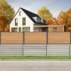 Przedłużenie do ogrodzenia kompozytowego Premium 180x95 cm - postarzane drewno - Compolife