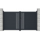 Brama skrzydłowa z nowoczesnego aluminium 300x173cm FANCY GROW - X-Metal