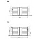 Brama przesuwna z nowoczesnego aluminium 300x158cm FANCY GROW - X-Metal
