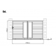 Brama przesuwna z nowoczesnego aluminium 300x173cm FANCY GROW - X-Metal