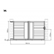 Brama przesuwna z nowoczesnego aluminium 300x173cm FANCY GROW - X-Metal