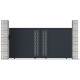 Brama przesuwna z nowoczesnego aluminium 350x158cm FANCY GROW - X-Metal