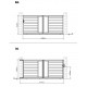 Brama przesuwna z nowoczesnego aluminium 350x158cm FANCY GROW - X-Metal