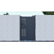 Furtka ogrodzeniowa z nowoczesnego aluminium 100x173cm FANCY GROW - X-Metal