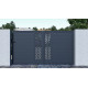 Brama przesuwna z nowoczesnego aluminium 350x173cm FANCY GROW - X-Metal