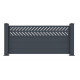 Ogrodzenie aluminiowe w kolorze antracytowym FANCY GROW 190x89 cm - X-Metal