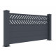 Ogrodzenie aluminiowe w kolorze antracytowym FANCY GROW 190x89 cm - X-Metal