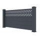 Ogrodzenie aluminiowe w kolorze antracytowym FANCY GROW 190x89 cm - X-Metal