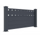 Ogrodzenie aluminiowe w kolorze antracytowym FANCY FILM 190x89 cm - X-Metal