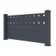 Ogrodzenie aluminiowe w kolorze antracytowym FANCY FILM 190x89 cm - X-Metal