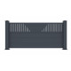 Ogrodzenie aluminiowe w kolorze antracytowym FANCY TIME 190x89 cm - X-Metal