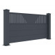 Ogrodzenie aluminiowe w kolorze antracytowym FANCY TIME 190x89 cm - X-Metal