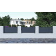 Ogrodzenie aluminiowe w kolorze antracytowym FANCY FILM 190x89 cm - X-Metal