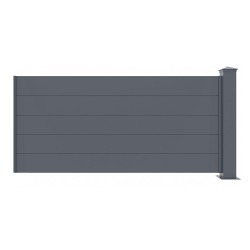 Przedłużenie ogrodzenia aluminiowego GARDE 190x89 cm - X-Metal