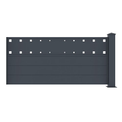 Przedłużenie ogrodzenia aluminiowego 190x89 cm FANCY FILM - X-METAL