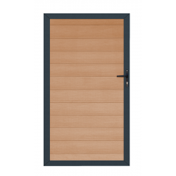Furtka z drewna kompozytowego 100x180 cm - postarzone drewno - Compolife
