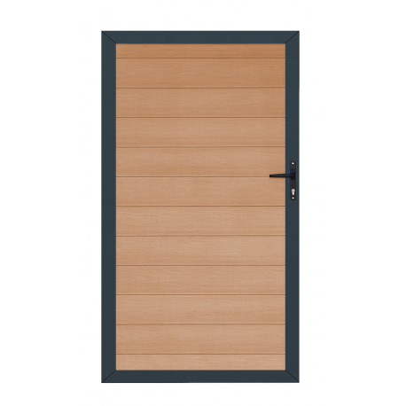 Furtka z drewna kompozytowego 100x180 cm - postarzone drewno - Compolife