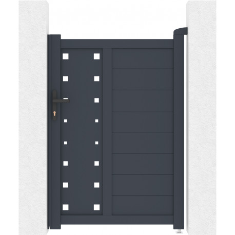 Furtka ogrodzeniowa z nowoczesnego alumnium FANCY FILM 100x142 cm - X-Metal