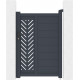 Furtka ogrodzeniowa z nowoczesnego aluminium FANCY GROW 100x142 cm - X-Metal