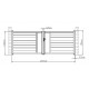 Aluminiowa brama skrzydłowa 392x142 cm FANCY GROW - X-Metal