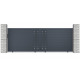 Aluminiowa brama przesuwna FANCY FILM 392x142 cm - X-Metal
