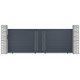 Aluminiowa brama przesuwna 392x142 cm FANCY GROW - X-Metal