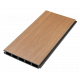 Ogrodzenie kompozytowe Premium 180x190 cm z panelem dekoracyjnym Linea - postarzane drewno - Compolife