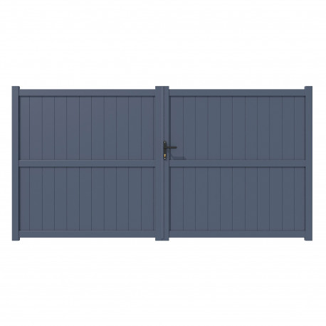 Brama skrzydłowa z aluminium gotowa do instalacji 300x180 cm VERTILON - X-METAL