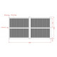 Brama skrzydłowa z aluminium gotowa do instalacji 350x180 cm VERTILON - X-METAL