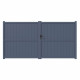 Brama skrzydłowa z aluminium gotowa do instalacji 400x180 cm VERTILON - X-METAL