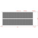 Brama przesuwna z aluminium gotowa do instalacji 400x180 cm VERTILON - X-METAL