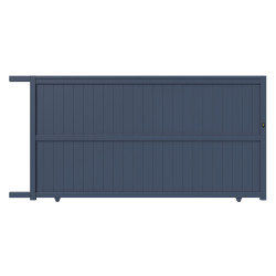 Brama przesuwna z aluminium gotowa do instalacji 400x180 cm VERTILON - X-METAL