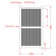 Furtka z aluminium gotowa do instalacji 100x180 cm VERTILON - X-METAL