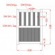 Furtka z aluminium gotowa do instalacji 100x140 cm JOGAN - X-METAL