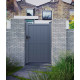 Furtka z aluminium gotowa do instalacji 100x180 cm VERTILON - X-METAL