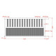 Brama przesuwna z aluminium gotowa do instalacji 300x140 cm JOGAN - X-METAL