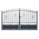 Ażurowa brama skrzydłowa z aluminium gotowa do instalacji 300x180 cm LOUISON - X-METAL