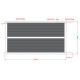 Brama przesuwna z aluminium gotowa do instalacji 300x160 cm HORACE - X-METAL